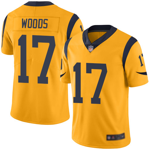 Los Angeles Rams Limited Gold Men Robert Woods Jersey NFL Football #17 Rush Vapor Untouchable->youth nfl jersey->Youth Jersey